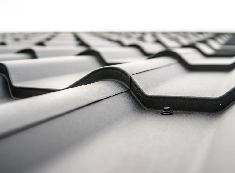 Picture of metal roof.